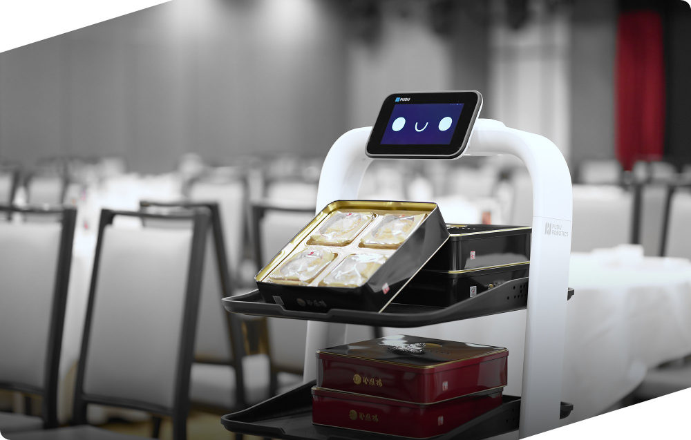Khay robot chở nhiều món