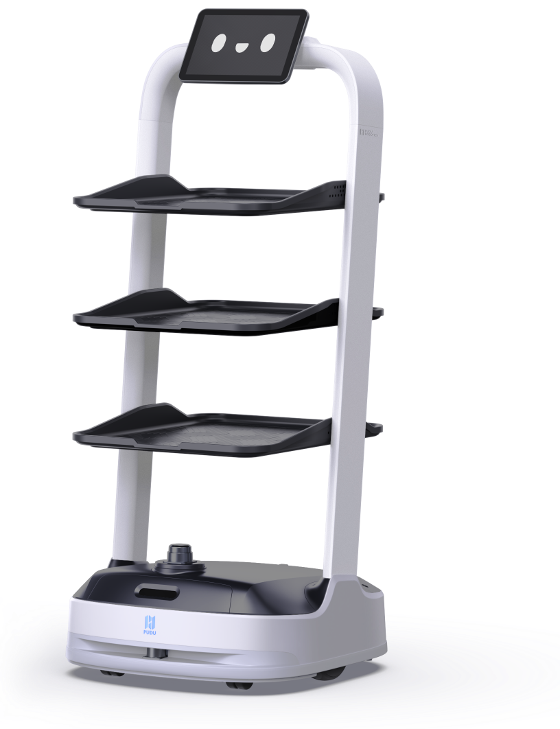 Robot PuduBot 2 với 3 khay chở hàng